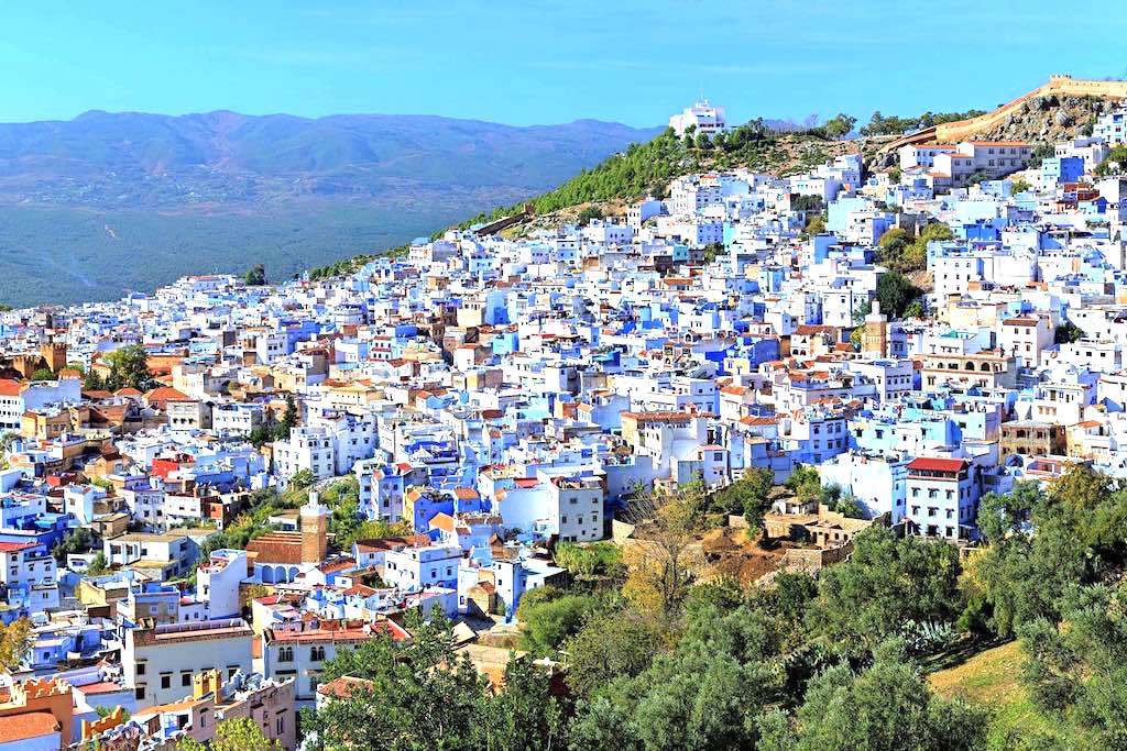 Chefchaouen city overview